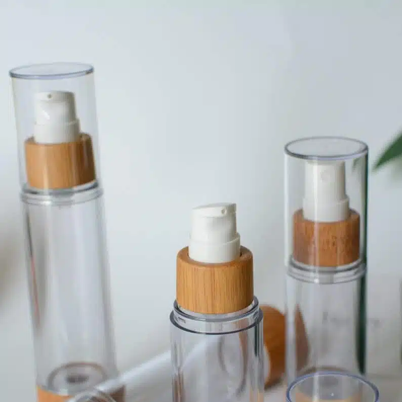 ZHPALP-001 Empty Airless Bottles Natural Bamboo Wooden - Image 5