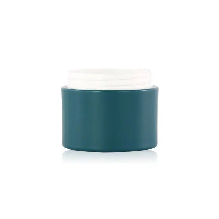 Double wall PP cream jar with bamboo lid - Image 3