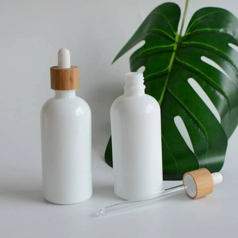ZHFDB-009 100ml 3.5oz Natural Bamboo Frosted Glass Drpper - Image 6