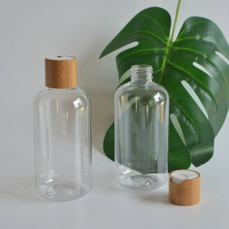 ZHFLP-010 250ml 8oz Natural Bamboo Wooden Shampoo Soap bottle - Image 6