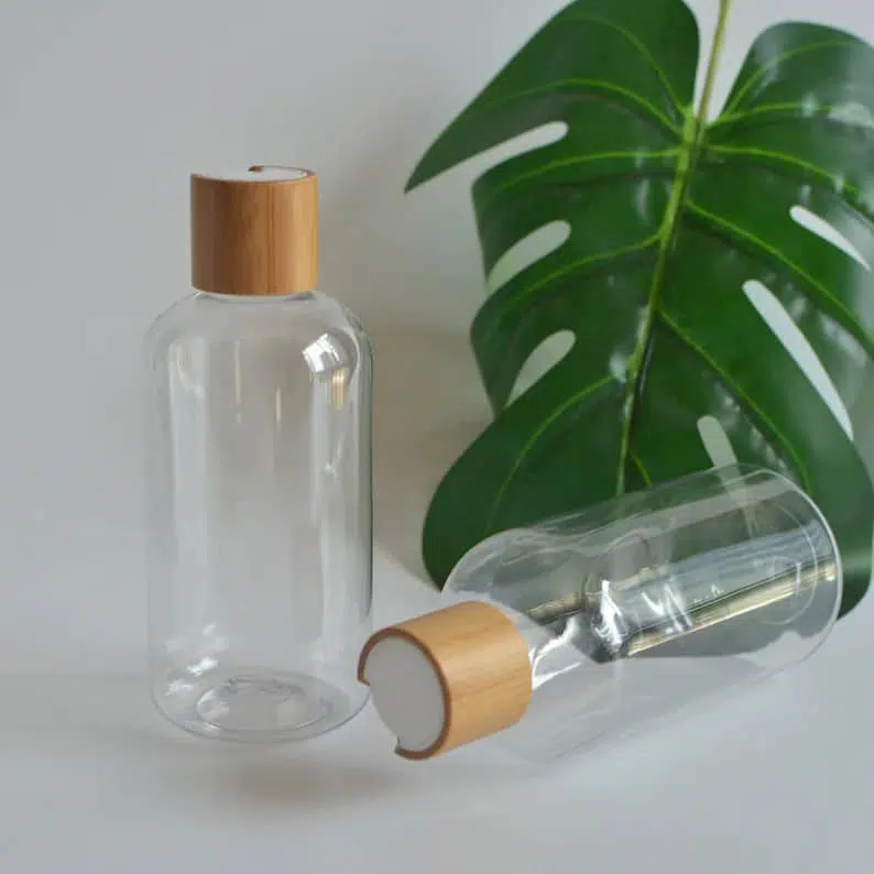 ZHFLP-010 250ml 8oz Natural Bamboo Wooden Shampoo Soap bottle - Image 5
