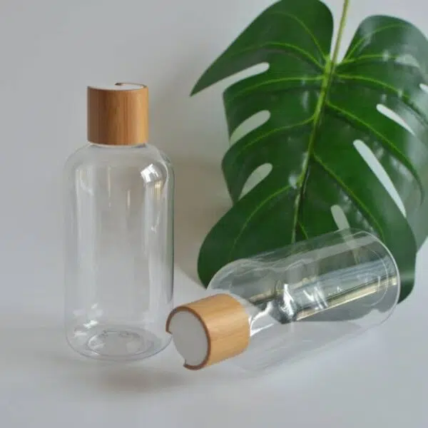 ZHFLP-010 250ml 8oz Natural Bamboo Wooden Shampoo Soap bottle