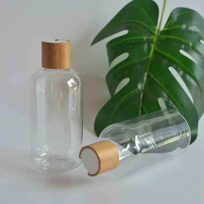 ZHFLP-010 250ml 8oz Natural Bamboo Wooden Shampoo Soap bottle