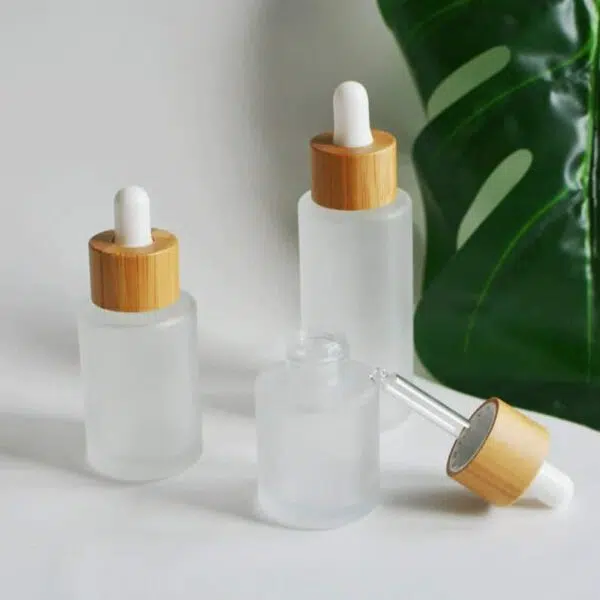 ZHFDB-015 20ml 30ml 50ml 60ml 80ml 100ml Frosted Glass Flat Dropper