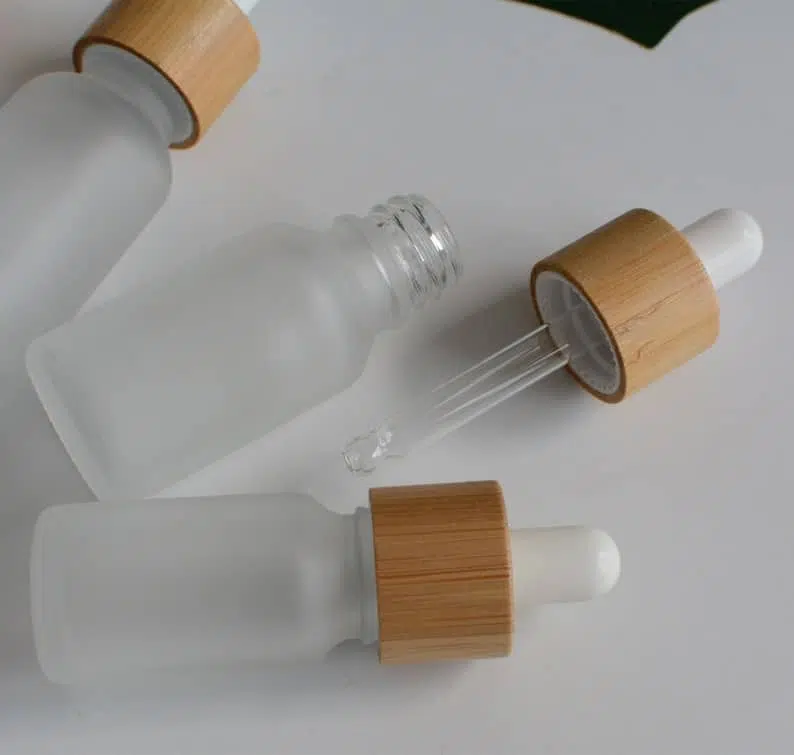 ZHFDB-013 15ml 30ml 50ml 100ml Eco Natural Bamboo Wooden Frosted Glass - Image 5
