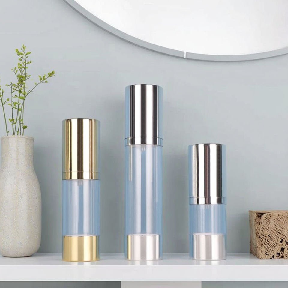 Electroplated AS Airless Bottle, 15/30/50ml
