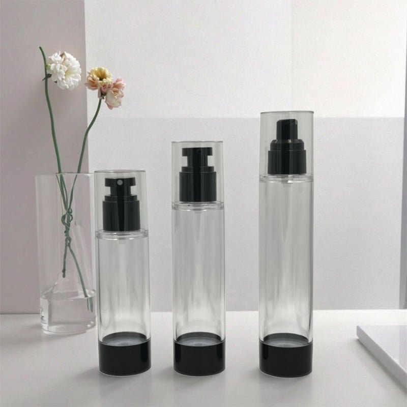 DY033 Black PP Airless Bottle, 15-150ml