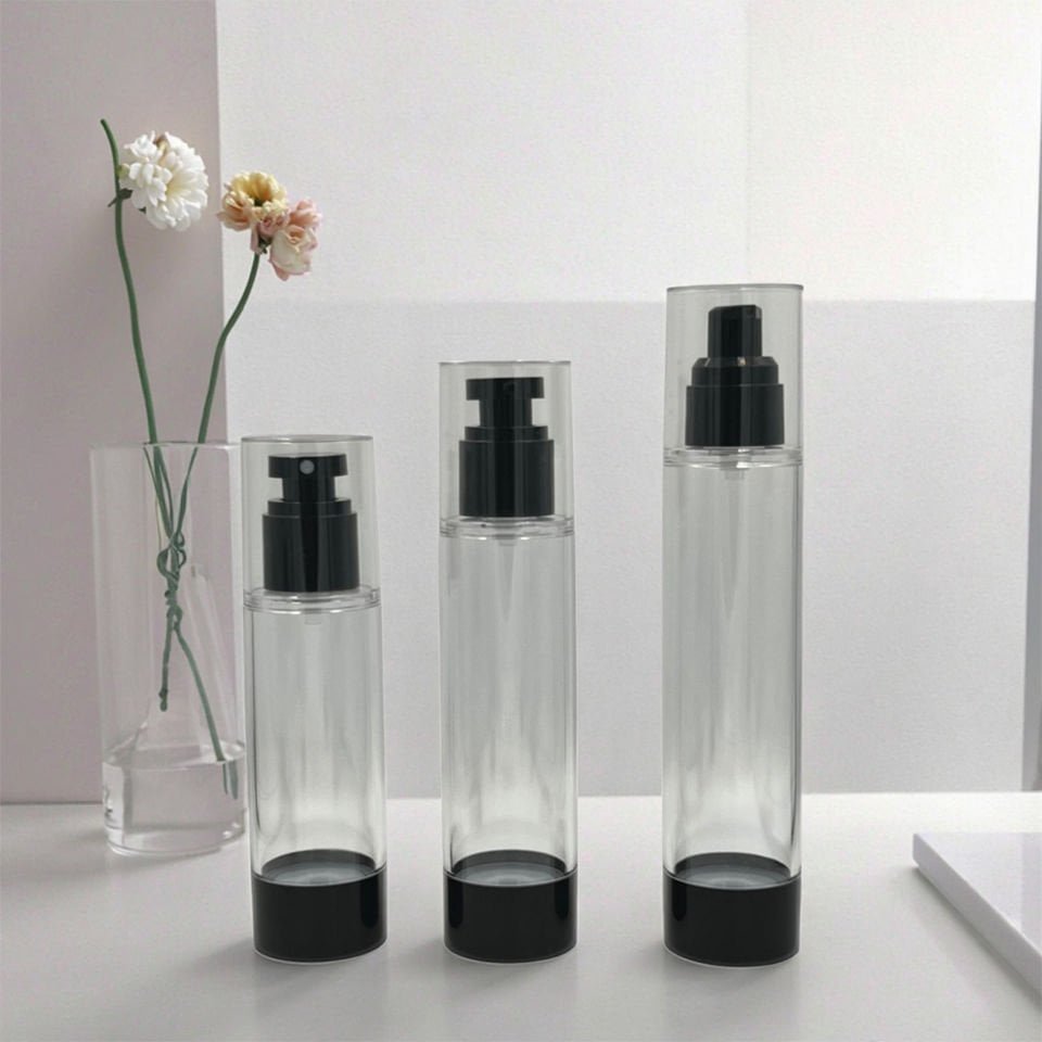 DY033 Black PP Airless Bottle, 15-150ml