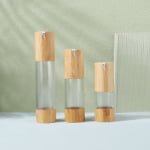 Bamboo Plastic Airless Pump Bottle, 30ml