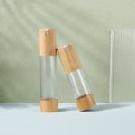 Bamboo Plastic Airless Pump Bottle, 30ml