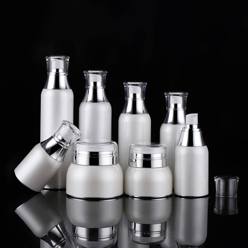 White Airless Pump Bottle, 30ml/50ml