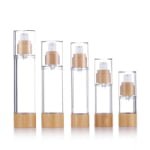 DY-W Bamboo Airless Bottle, 15ml-100ml