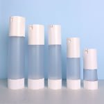 U-Shape Matte White Airless Bottle, 30ml/50ml